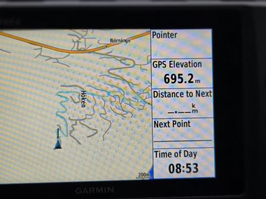 Auf knapp 700 Meter ü. Meer ..