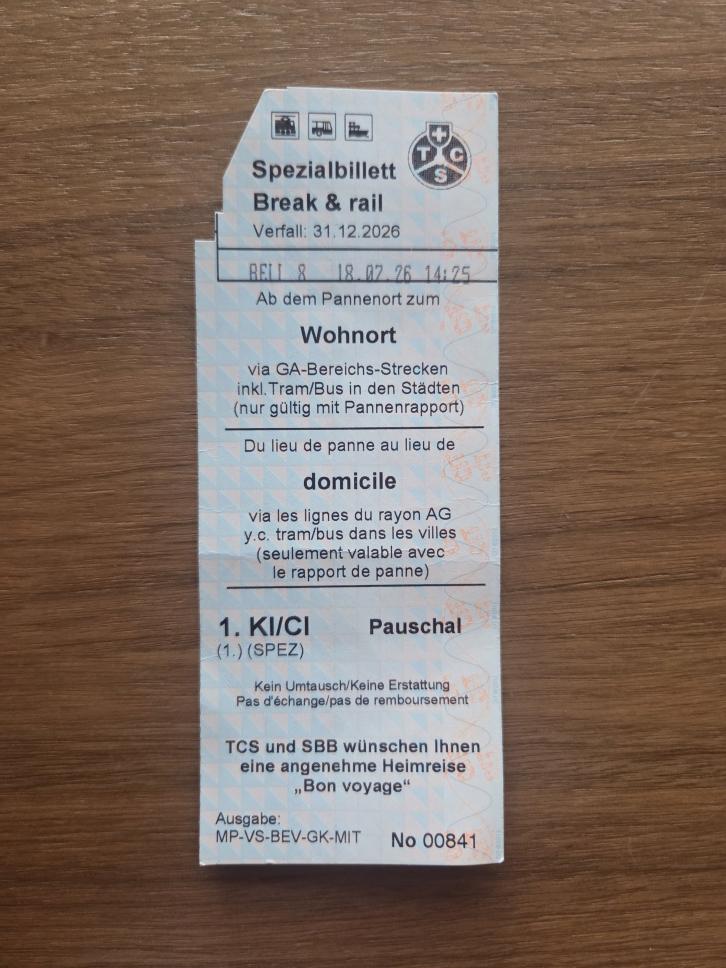 Anstelle eines Bussenticktes ...
