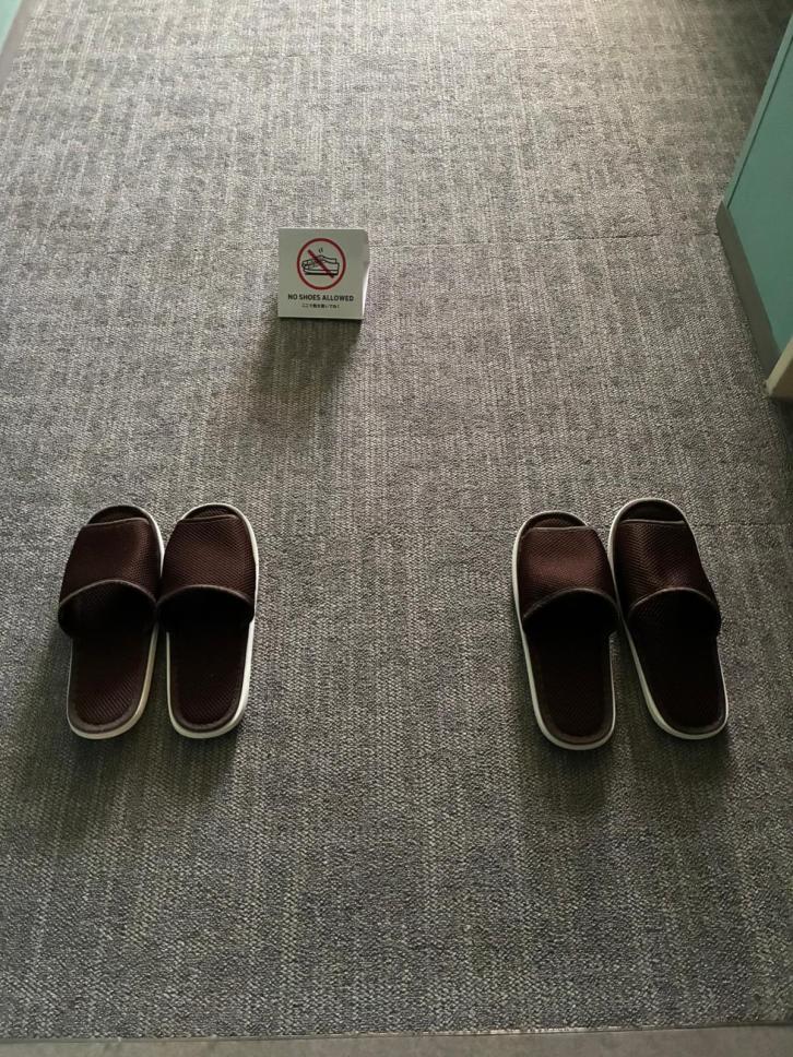 Empfang in unserem Hotelzimmer